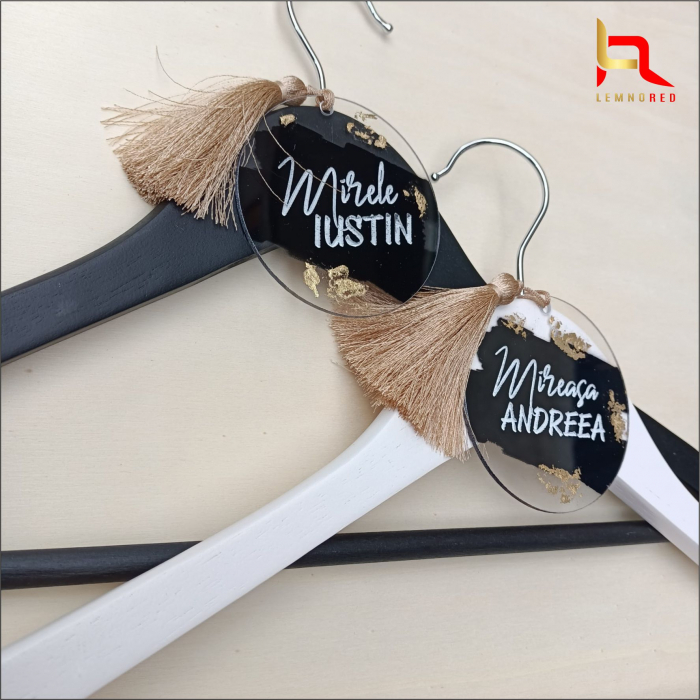 Umerase personalizate pentru nunta BLACK&GOLD [3]