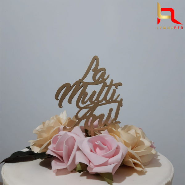 Accesoriu lemn tort La Multi ani (LM11) [2]