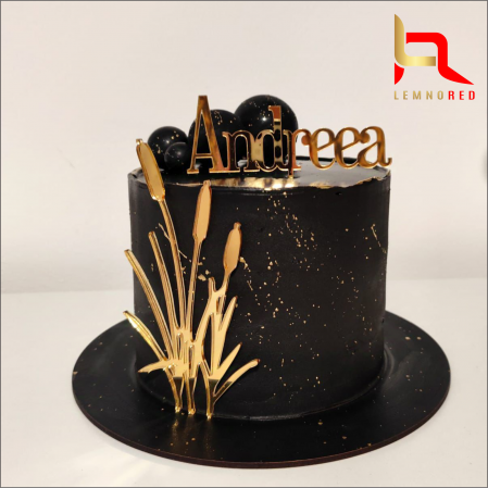 Toppere aniversari - Set 2 toppere tort - stuf si nume personalizat