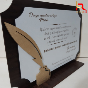 Trofeu cu mesaj pentru pensionare [1]