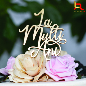 Toppere si ornamente tort - Topper tort La multi ani (LM4)