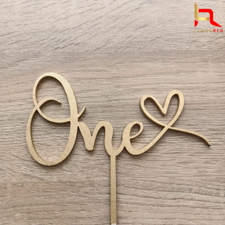 Toppere aniversari - Accesoriu tort pentru 1 an - ONE
