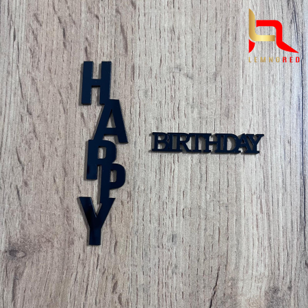 Aplicatie laterala tort „Happy Birthday” – decor aniversar pentru marginea tortului [1]