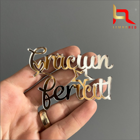 Toppere Craciun - Aplicatie tort CRACIUN FERICIT (OGM4)