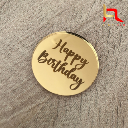 Banut oglinda acrilica - HAPPY BIRTHDAY - [1]