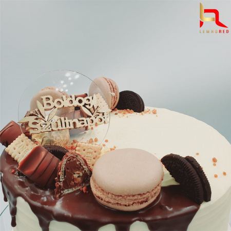 Toppere diverse - Topper tort BOLDOG SZULINAPOT (plexiglas+lemn)