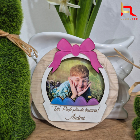 Decoratiuni Paste - Cadou de Paste - magnet personalizat cu poza/text