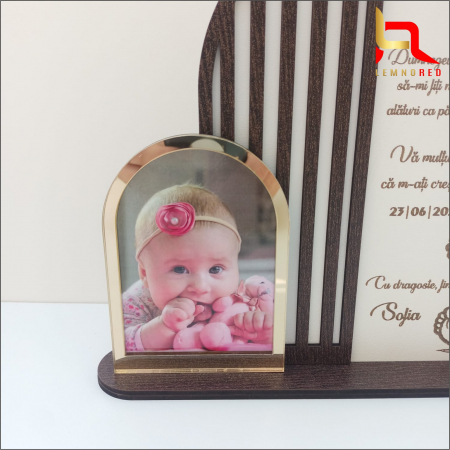 Cadou pentru nasii de botez - rama foto personalizata [7]