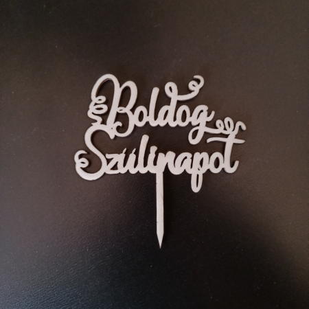 Toppere diverse - Cake topper Boldog Szulinapot