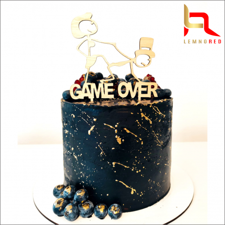 Toppere nunta - Cake topper GAME OVER