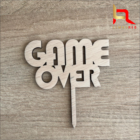 Cake topper GAME OVER [3]