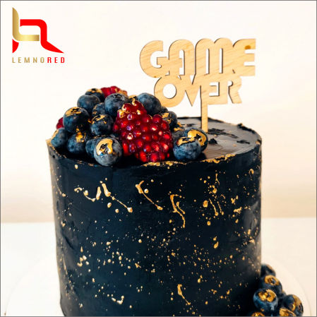 Cake topper GAME OVER [1]