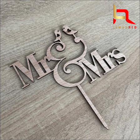 Topper tort nunta - MR & MRS [1]