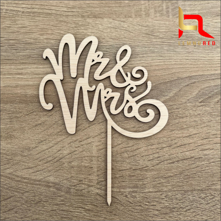 Toppere nunta - Decor tort cu MR & MRS