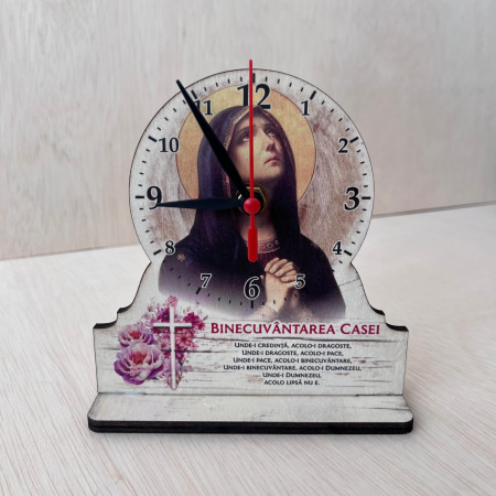 Ceas de masa cu tematica religioasa - BINECUVANTAREA CASEI [1]