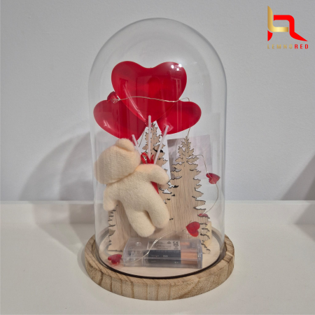 Cupola Personalizata pentru Cupluri – Cadou Romantic cu Luminite & Poza [5]