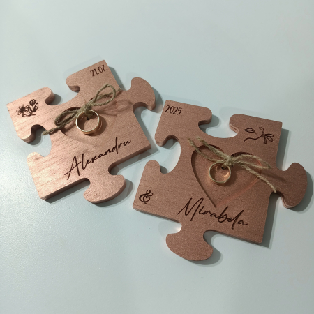 Cutii verighete - Cutie pentru verighete PUZZLE
