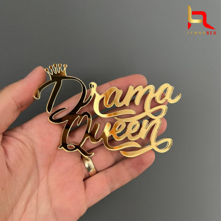 Toppere aniversari - Decor lateral tort - DRAMA QUEEN