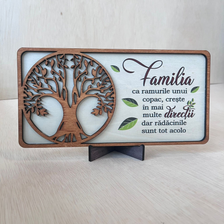 Evenimente speciale - Decorațiune „Copacul Vieții” cu mesaj despre familie