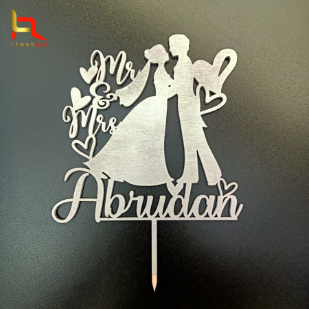Toppere nunta - Decoratiune tort de NUNTA - Mr&Mrs