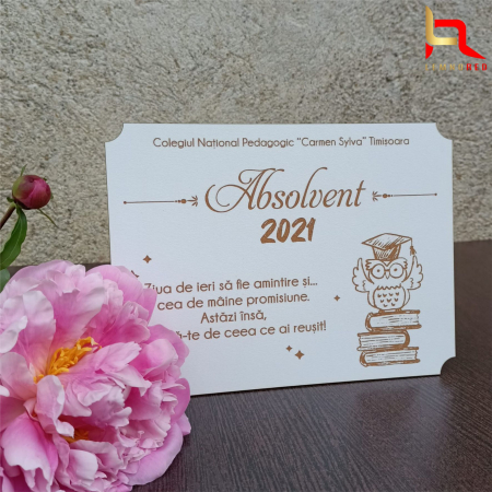 Diploma lemn personalizata ABSOLVENT [4]