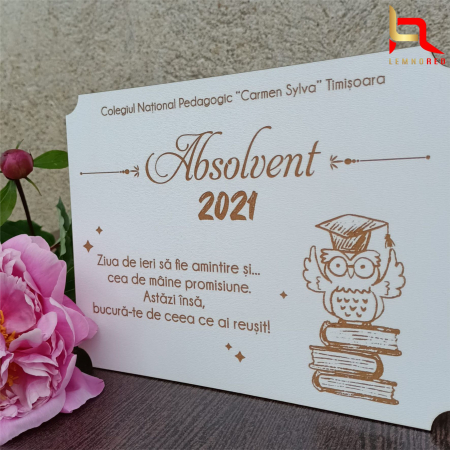 Diploma lemn personalizata ABSOLVENT [5]