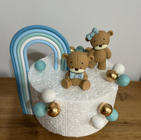 Figurine din rasina/PVC/metal/polistiren - Figurine cu tematica BABY SHOWER pentru baietel