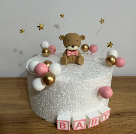 Figurine din rasina/PVC/metal/polistiren - Figurine cu tematica BABY SHOWER pentru fetita