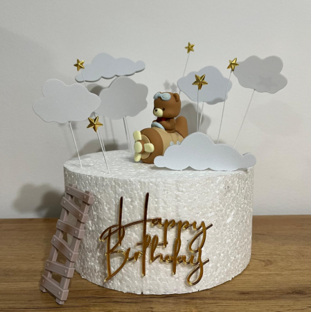 Figurine din rasina/PVC/metal/polistiren - Figurine tematica botez - URSULET (rasina si PVC)