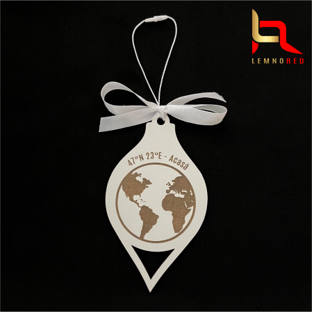 Evenimente speciale - Glob Personalizat cu Coordonate – Cadou Unic cu Locația Ta Specială