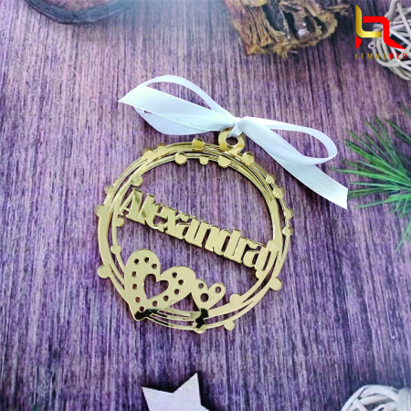 Evenimente speciale - Glob personalizat cu nume GOLD MIRROR