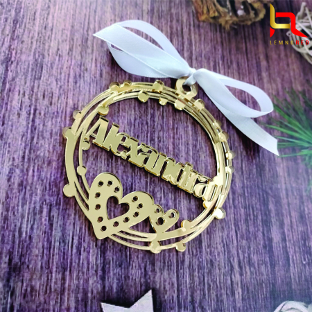 Glob personalizat cu nume GOLD MIRROR [1]