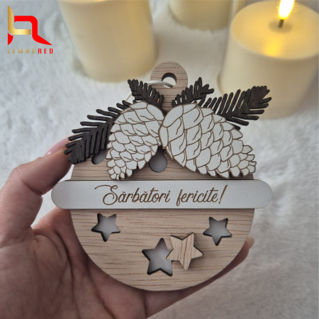 Globuri personalizate - Glob Personalizat „Jingle Bell” – cu text la alegere