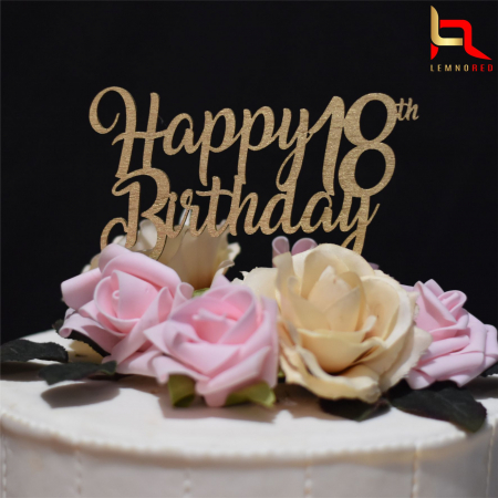 Toppere aniversari - Cake topper Happy Birthday X th