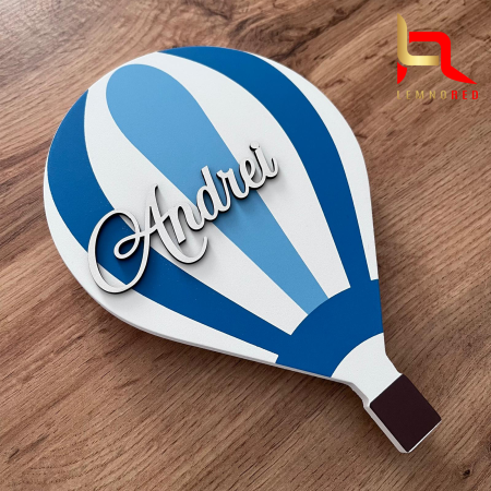 Lampa decorativa LED - balon cu aer cald - personalizata cu nume [3]