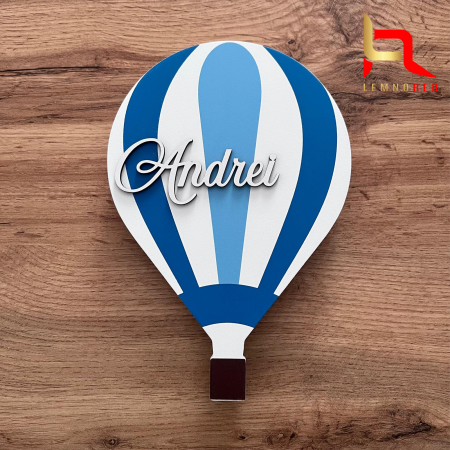 Lampa decorativa LED - balon cu aer cald - personalizata cu nume [2]