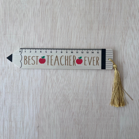 Liniar BEST TEACHER EVER 15 cm [1]