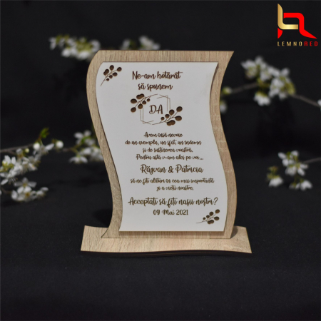 Rame foto / Decoratiuni - Cadou personalizat pentru cererea nasilor