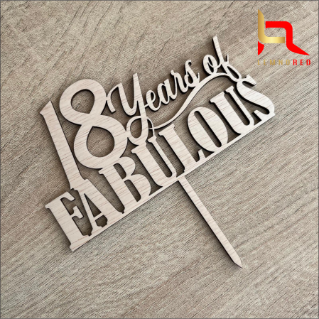 Ornament pentru tort 18 Years of FABULOUS [1]