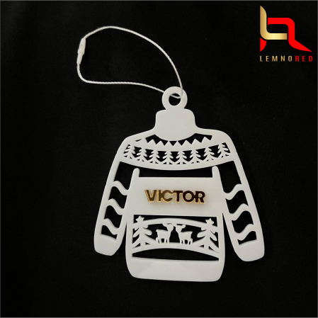 Evenimente speciale - Ornament personalizat pentru brad - PULOVER