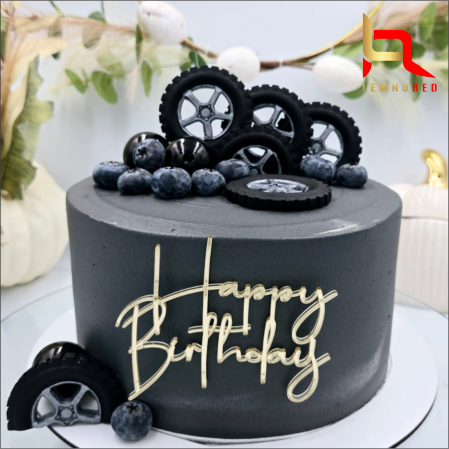 Toppere si ornamente tort - PACHET decoratiune tort Happy Birthday (aplicare laterala)