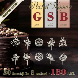 % Promotii - PACHET 30 toppere La multi ani
