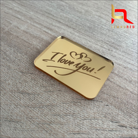 Placuta personalizata pentru tort - I love you [1]