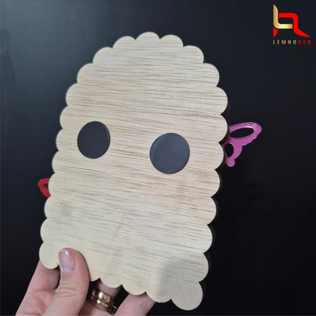 Rama foto magnetica personalizata – Decoratiune Paste cu plexiglas, fluturi si urechi de iepuras [4]