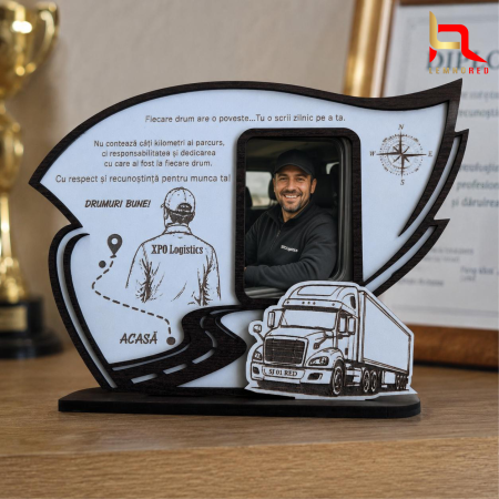 Ramă Foto Personalizată pentru Șofer – Cadou pentru Șofer de TIR, Camion, Taxi, Uber sau Autobuz [0]