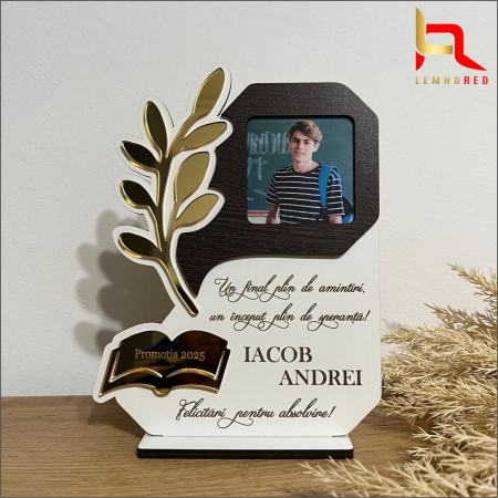 Evenimente speciale - Ramă Personalizată Absolvire – cu Poză și Mesaj