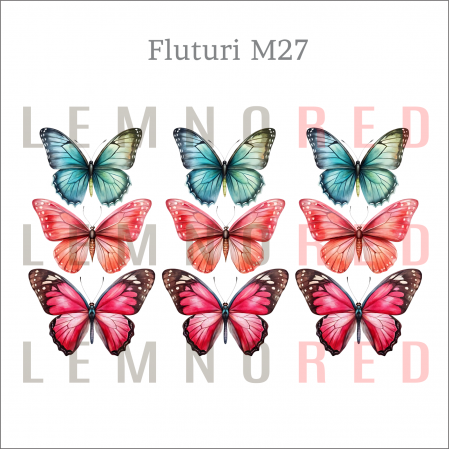 Set 9 fluturi - zeci de modele disponobile [28]