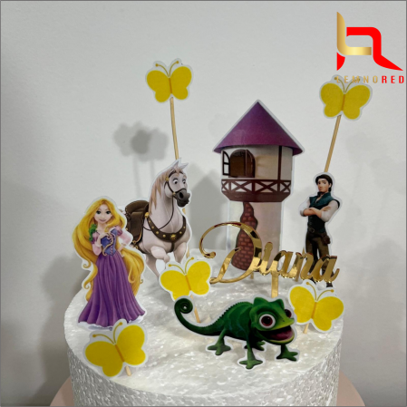 Suite toppere tematice - Suita toppere carton RAPUNZEL