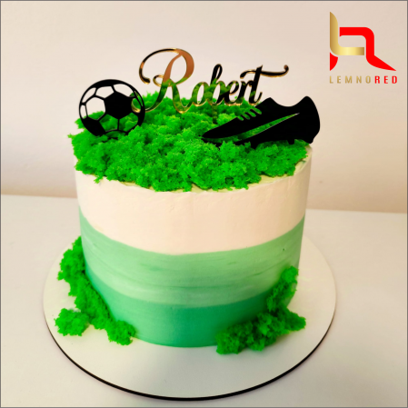 Toppere aniversari - Suita toppere FOTBAL (nume personalizat+gheata+minge)