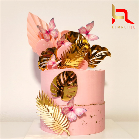 Toppere aniversari - Suita toppere tort - frunze PALM
